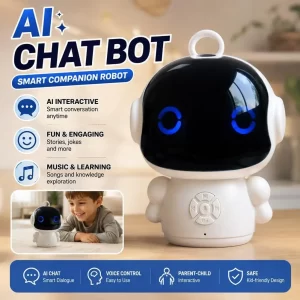 GRWIBEOU AI Companion Robot – Wi-Fi & Bluetooth Voice Chat, 19cm