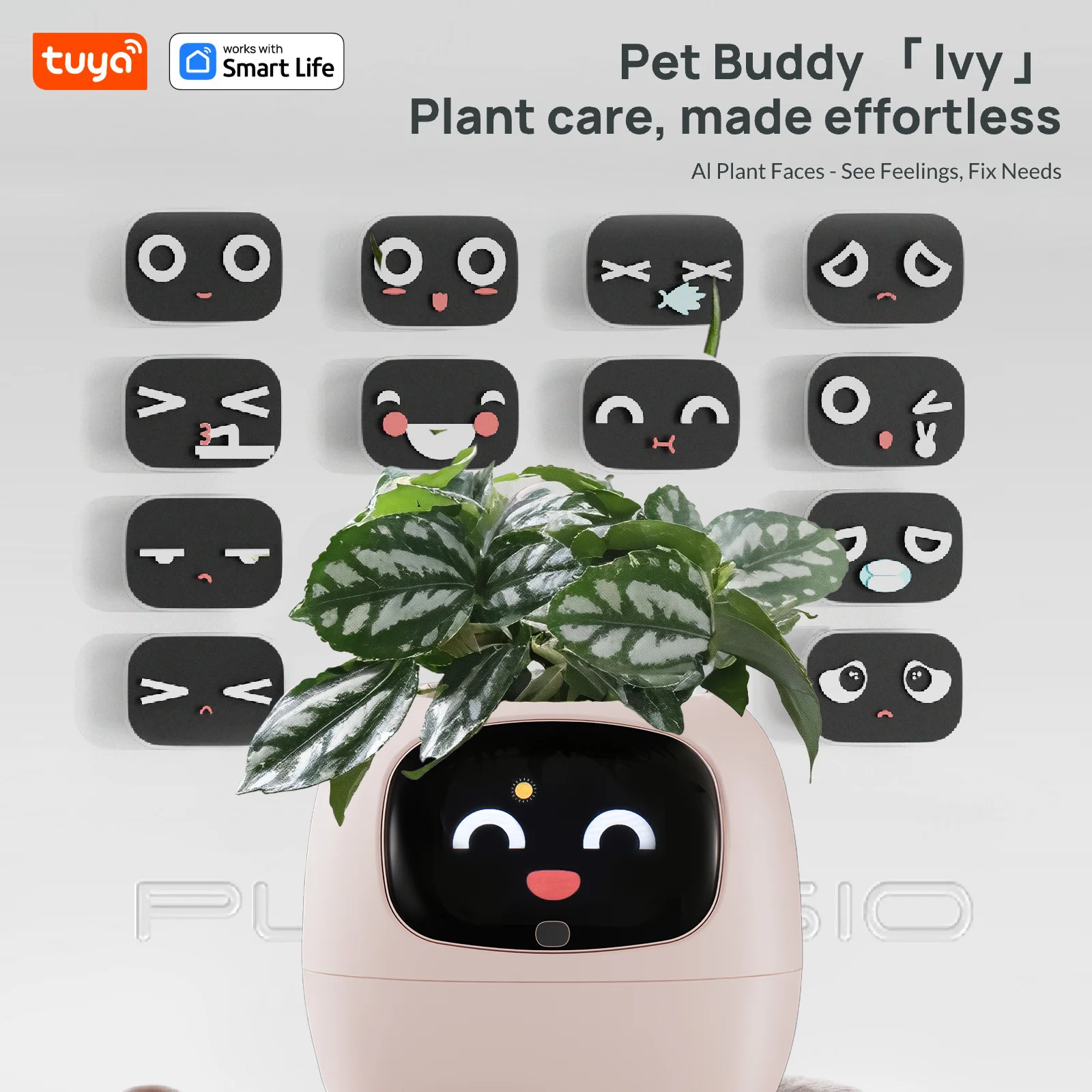 Tuya Ivy Smart Plant Pot – AI Plant Face with Water Alerts – image 7