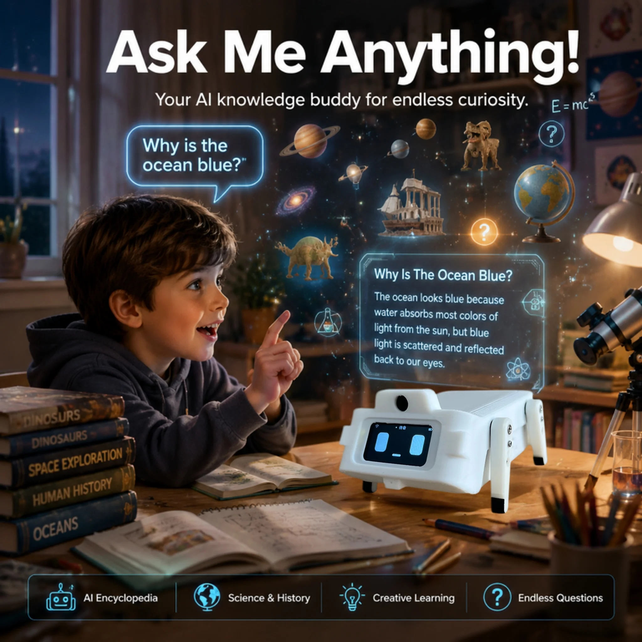 CLOUDRAKER AI Robot Dog – LLM Voice Companion, 12 Bionic Actions, 61+ Languages – image 3