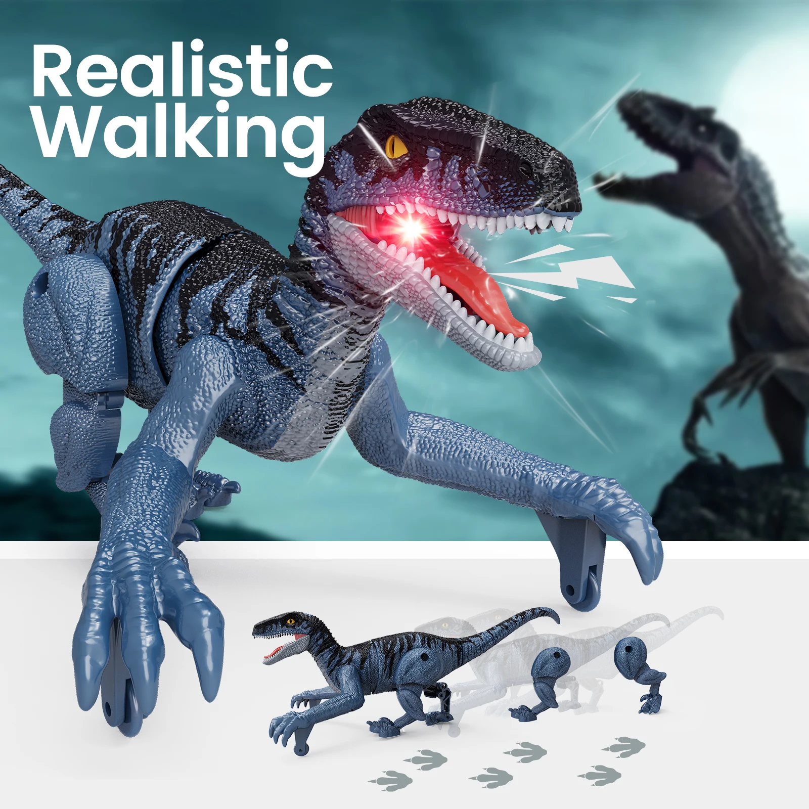 RC Velociraptor – Walking, Growling Dinosaur with Head & Tail Motion – image 3