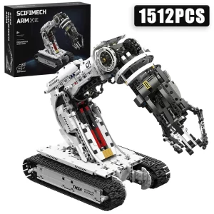 FINGERROCK RC Robotic Arm Kit – 1,512-Piece Technical Build