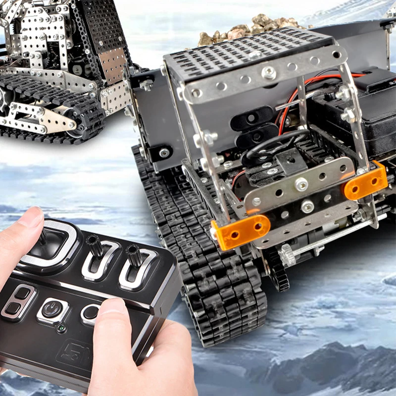 Metal Bulldozer Construction Kit – 1,178 Parts with Working Drivetrain – image 4