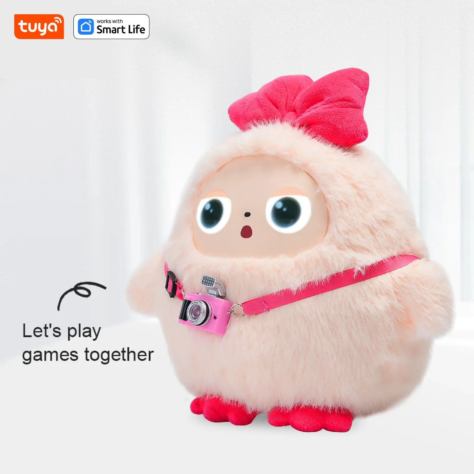 Tuya AI Plush Robot – Smart Voice, LED Eyes & Video Playback – image 10