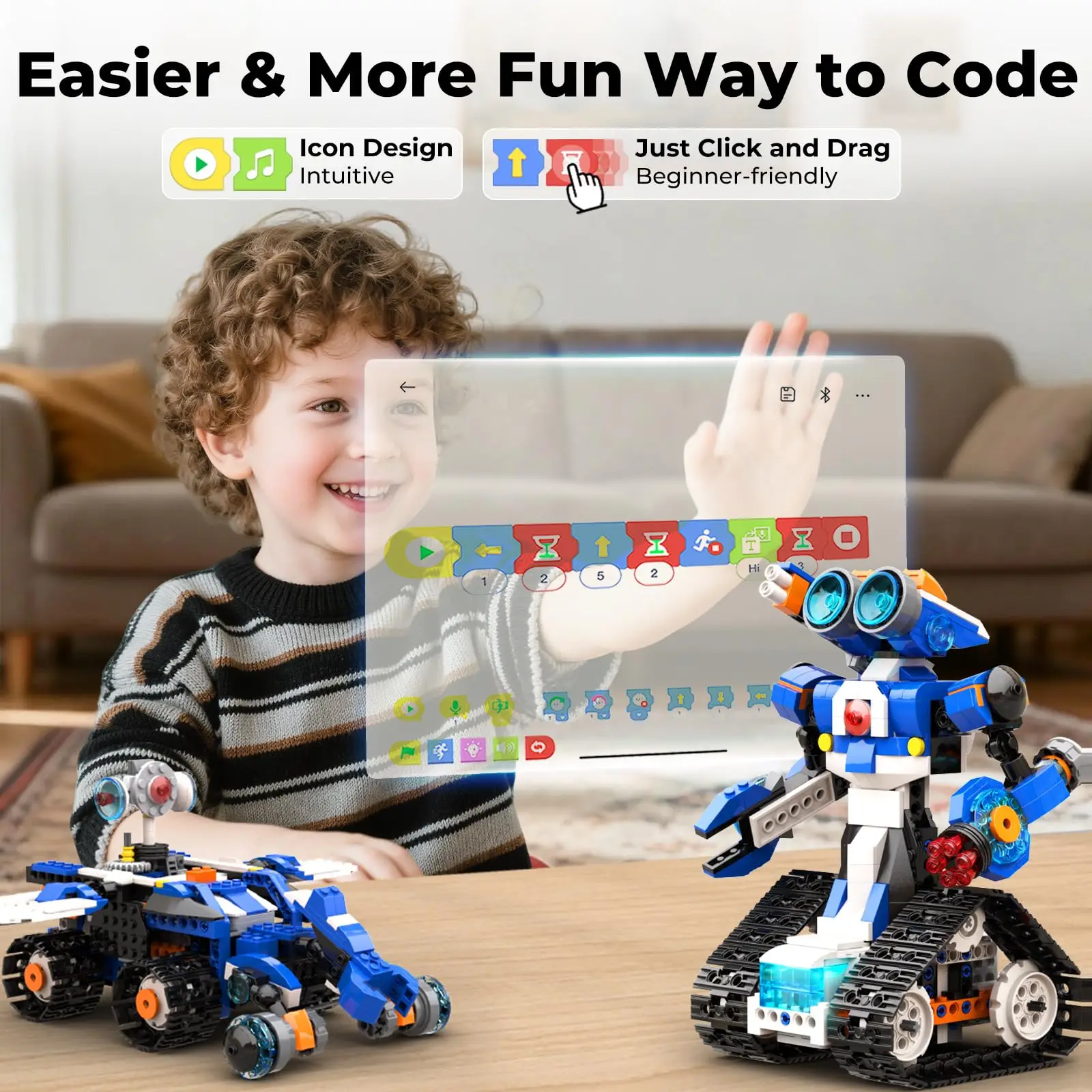 Apitor Robot J – 6-in-1 Coding Robot Kit, App & Remote, Ages 6–12 – image 2