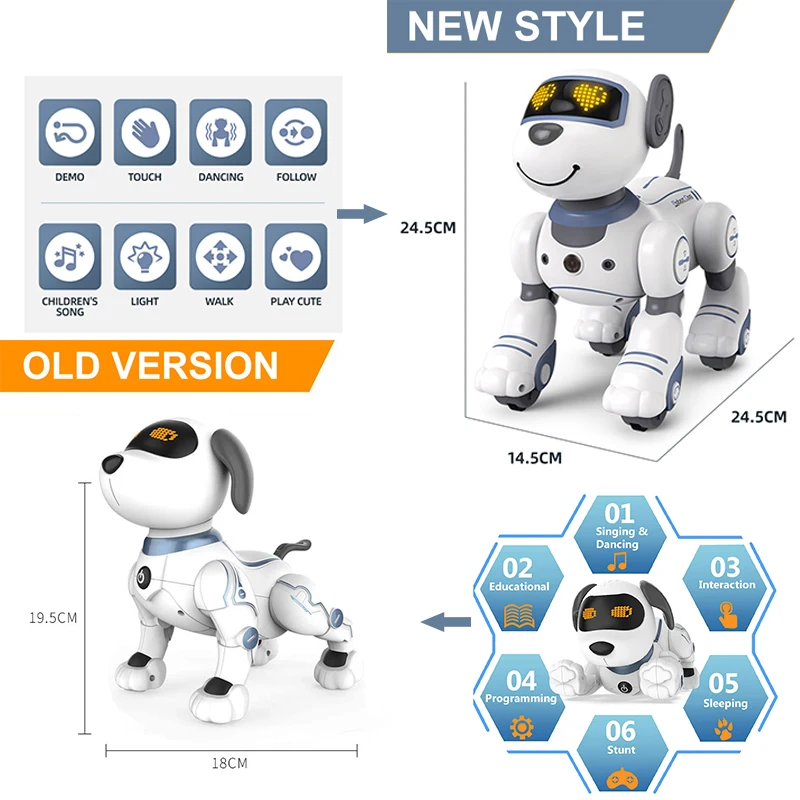 Kmoist Stunt Robot Dog – Infrared RC, Touch Response, 40min Runtime – image 6