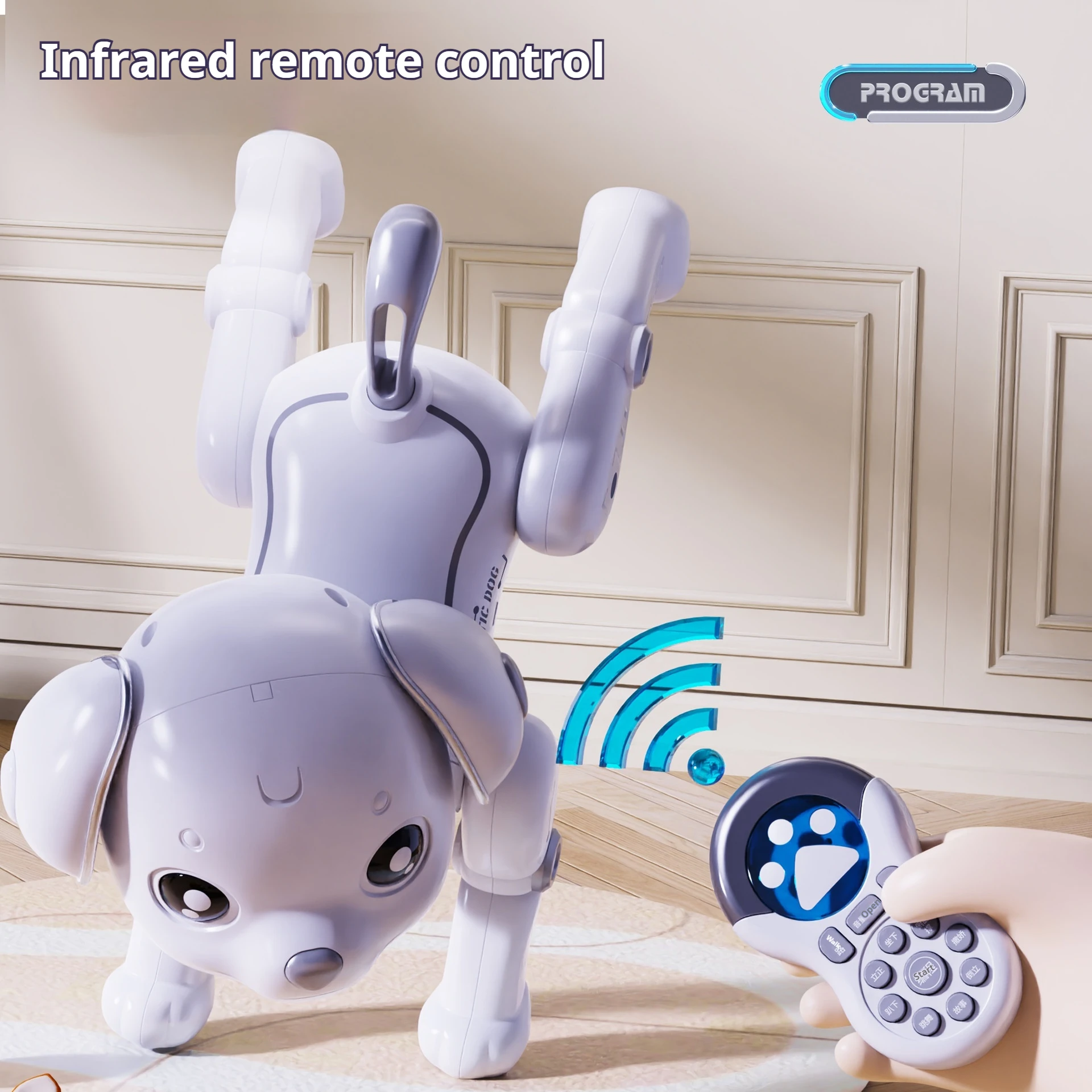 4DRC Touch-Sensing Robot Puppy – Programmable Stunts, Walking & Barking – image 2