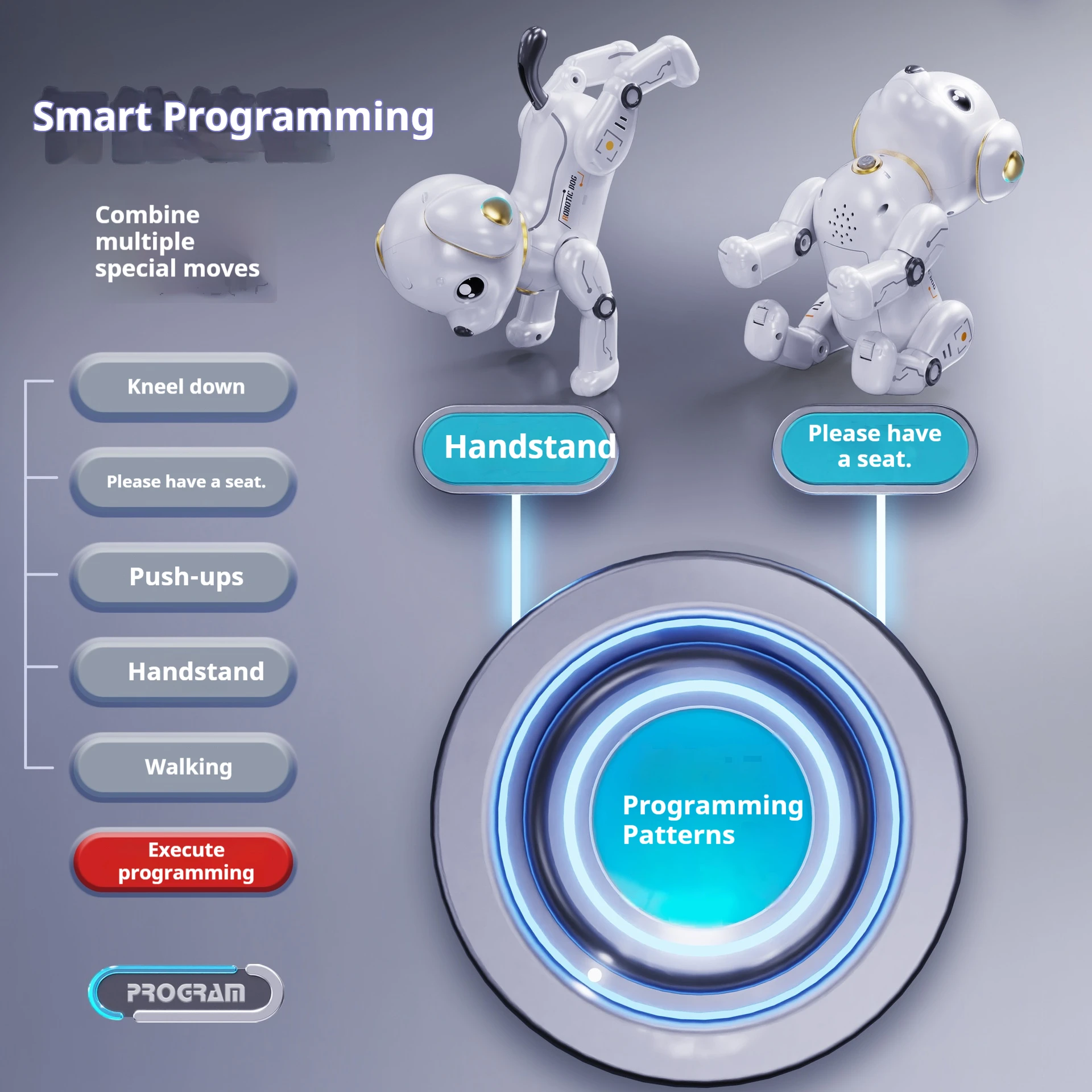 4DRC Touch-Sensing Robot Puppy – Programmable Stunts, Walking & Barking – image 3