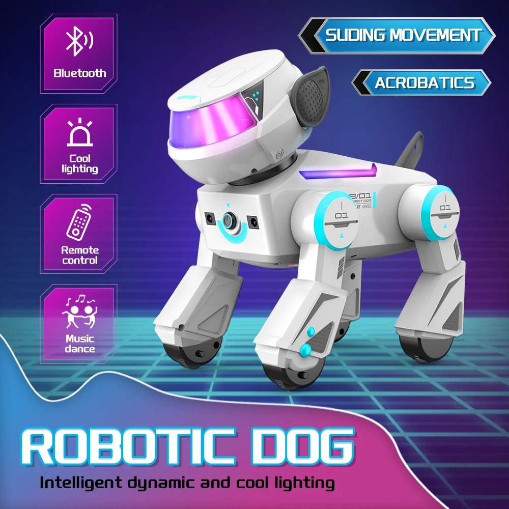 LED Robotic Dog – Bluetooth Music, Sliding Movement, Acrobatics & Light Show – image 8