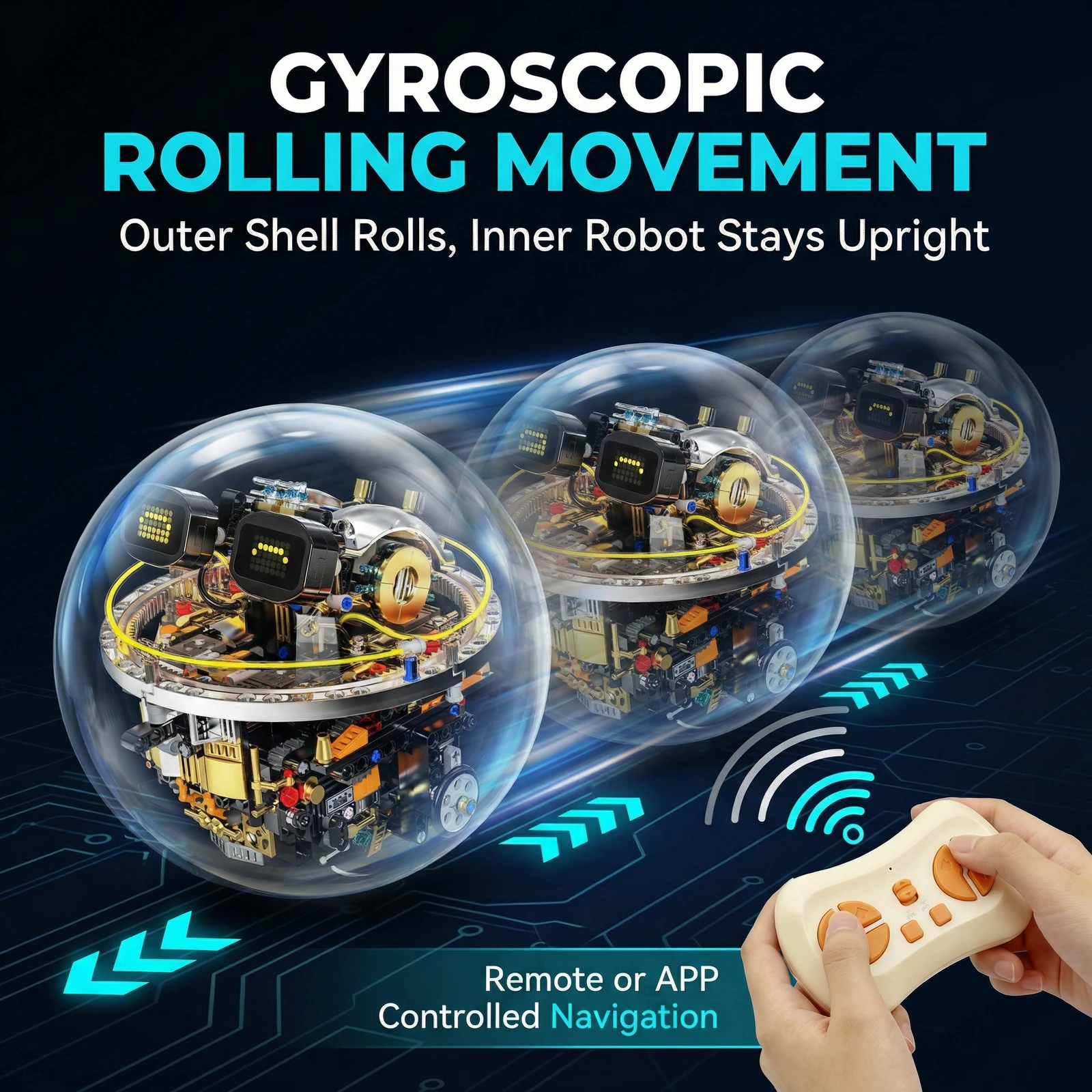 Leleopodo Spherical Robot Kit – Build, Code & Remote Control Ball – image 3