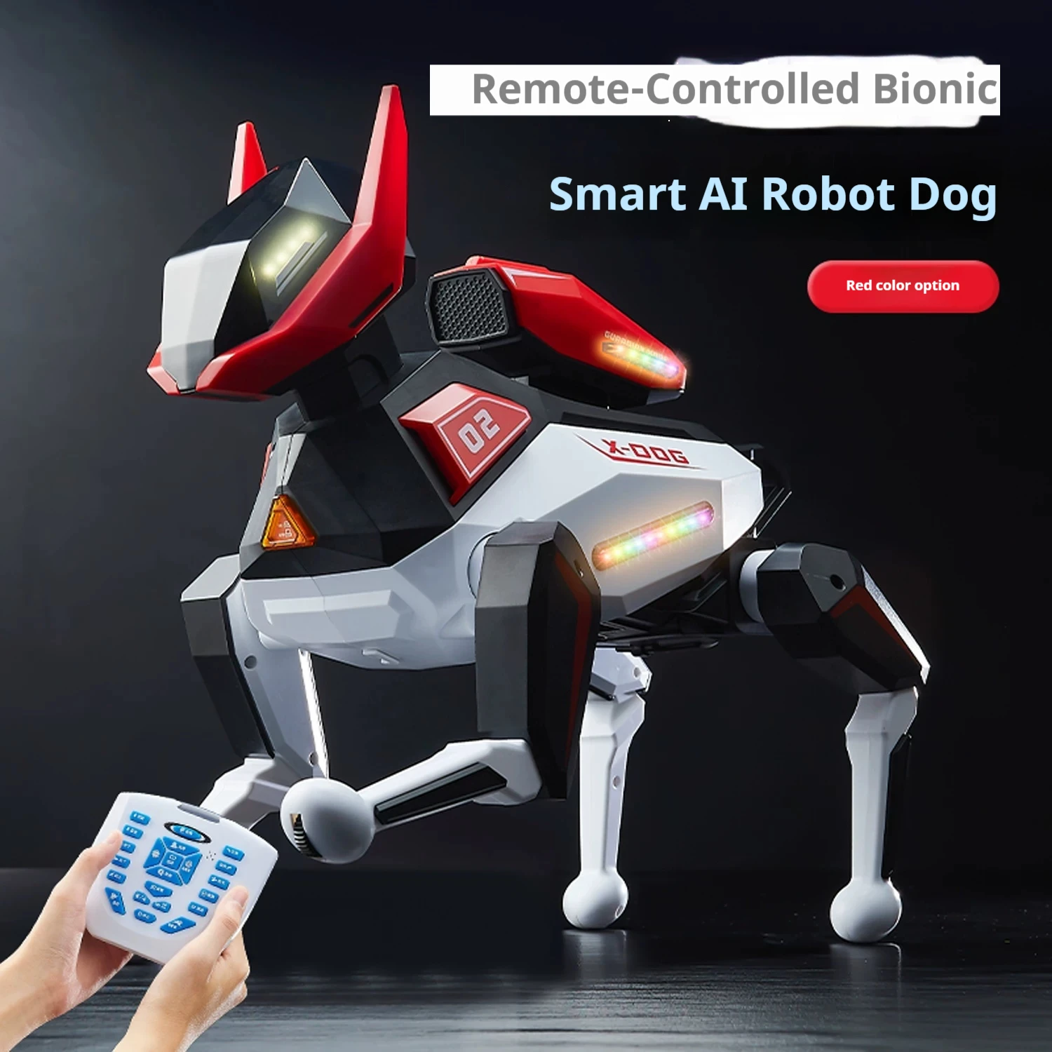 X-DOG Bionic AI Robot Dog – 2.4GHz Remote, LED Lights, Gift Box – image 8