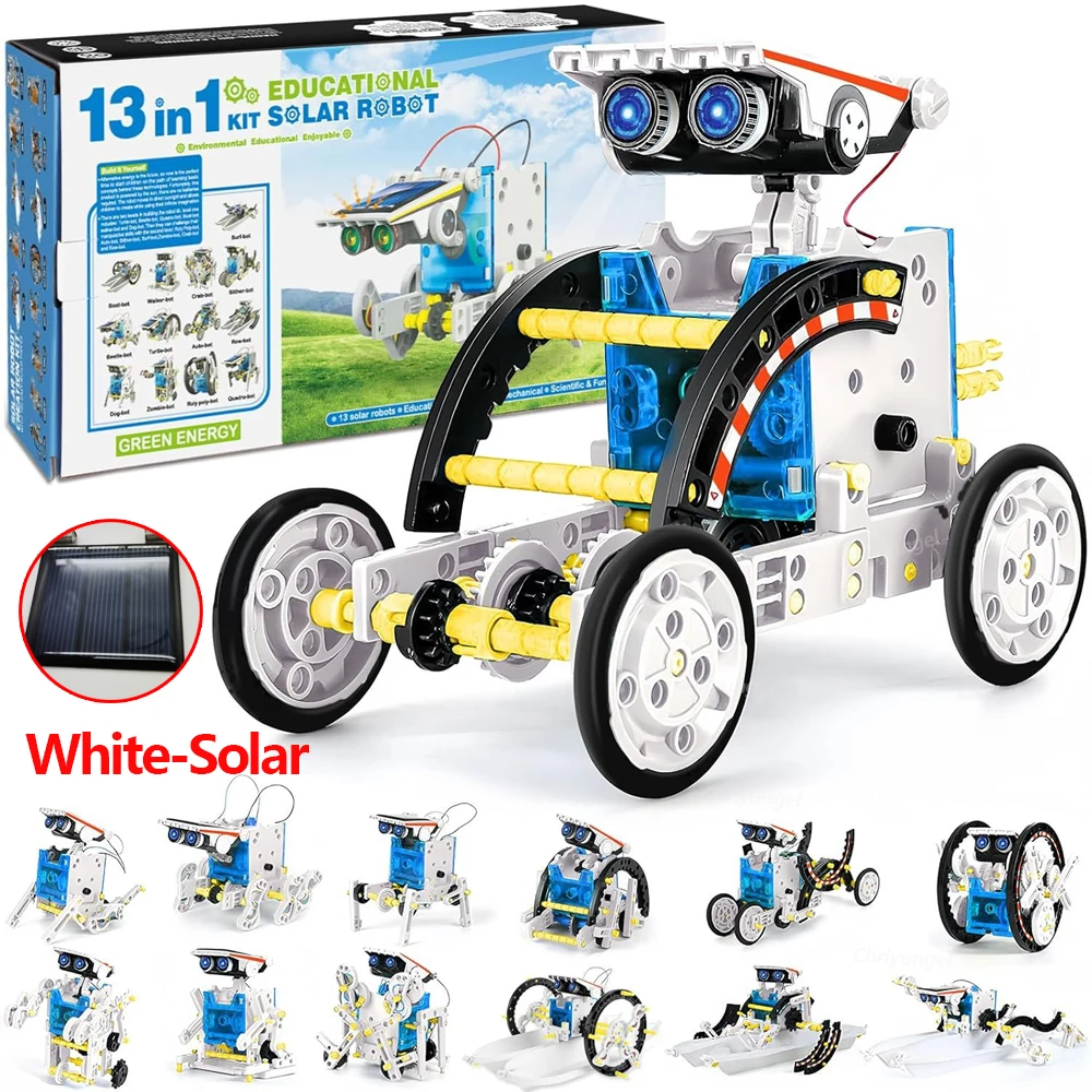 Solar Robot Construction Kit – Builds 13 or 25 Models, Battery-Free – image 9