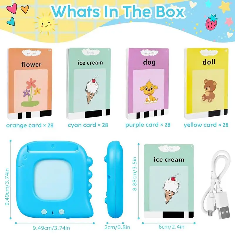 Talking Flash Cards – 224 Words, 12 Topics, Screen-Free Learning – image 6