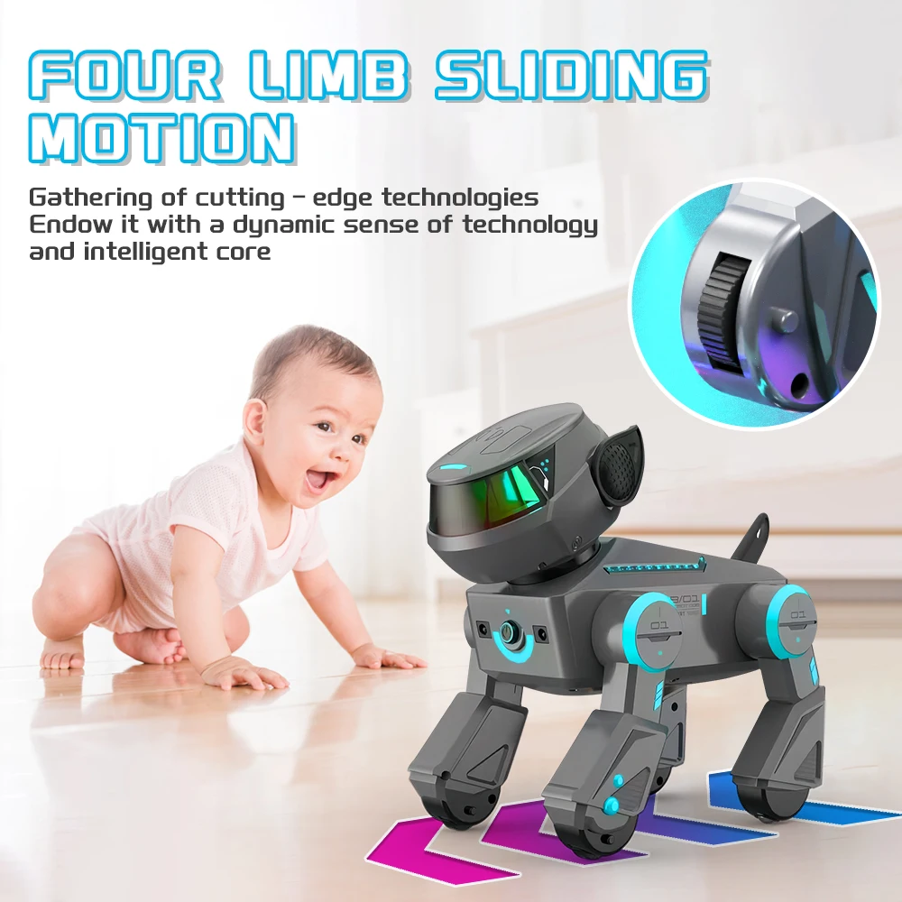 LED Robotic Dog – Bluetooth Music, Sliding Movement, Acrobatics & Light Show – image 5