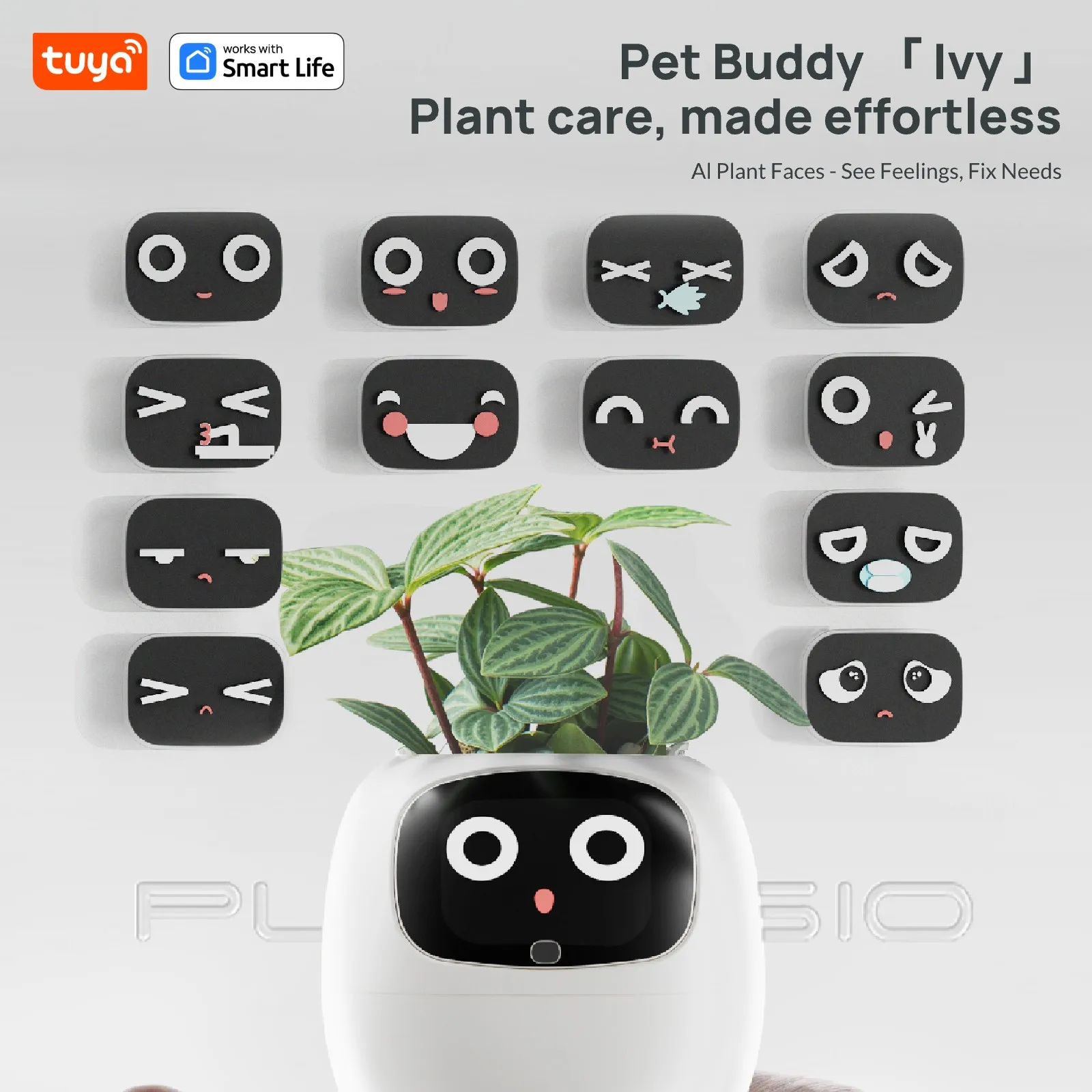 Tuya Ivy Smart Plant Pot – AI Plant Face with Water Alerts – image 8