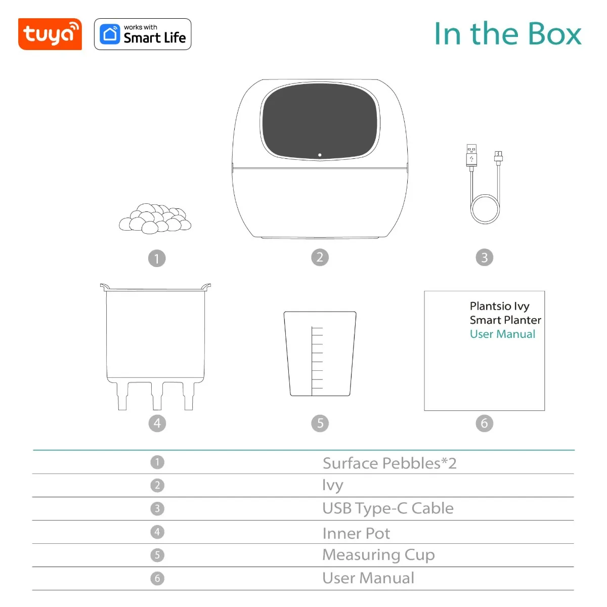 Tuya Ivy Smart Plant Pot – AI Plant Face with Water Alerts – image 3