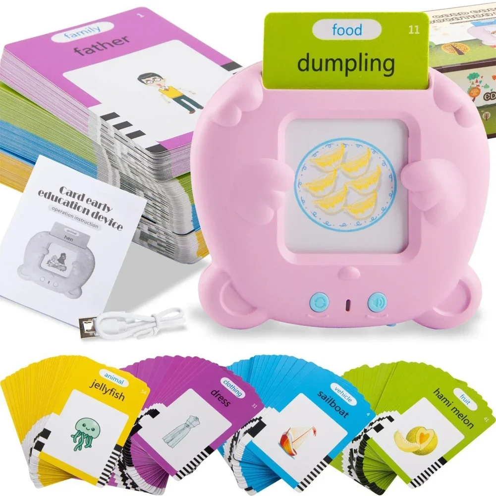 Cat Card Reader Learning Machine – 224 Sight Words, 112 Flash Cards – image 3