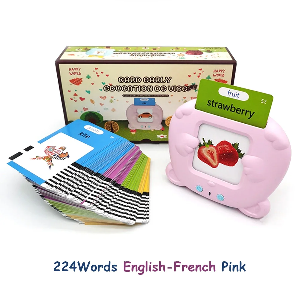 Cat Card Reader Learning Machine – 224 Sight Words, 112 Flash Cards – image 8