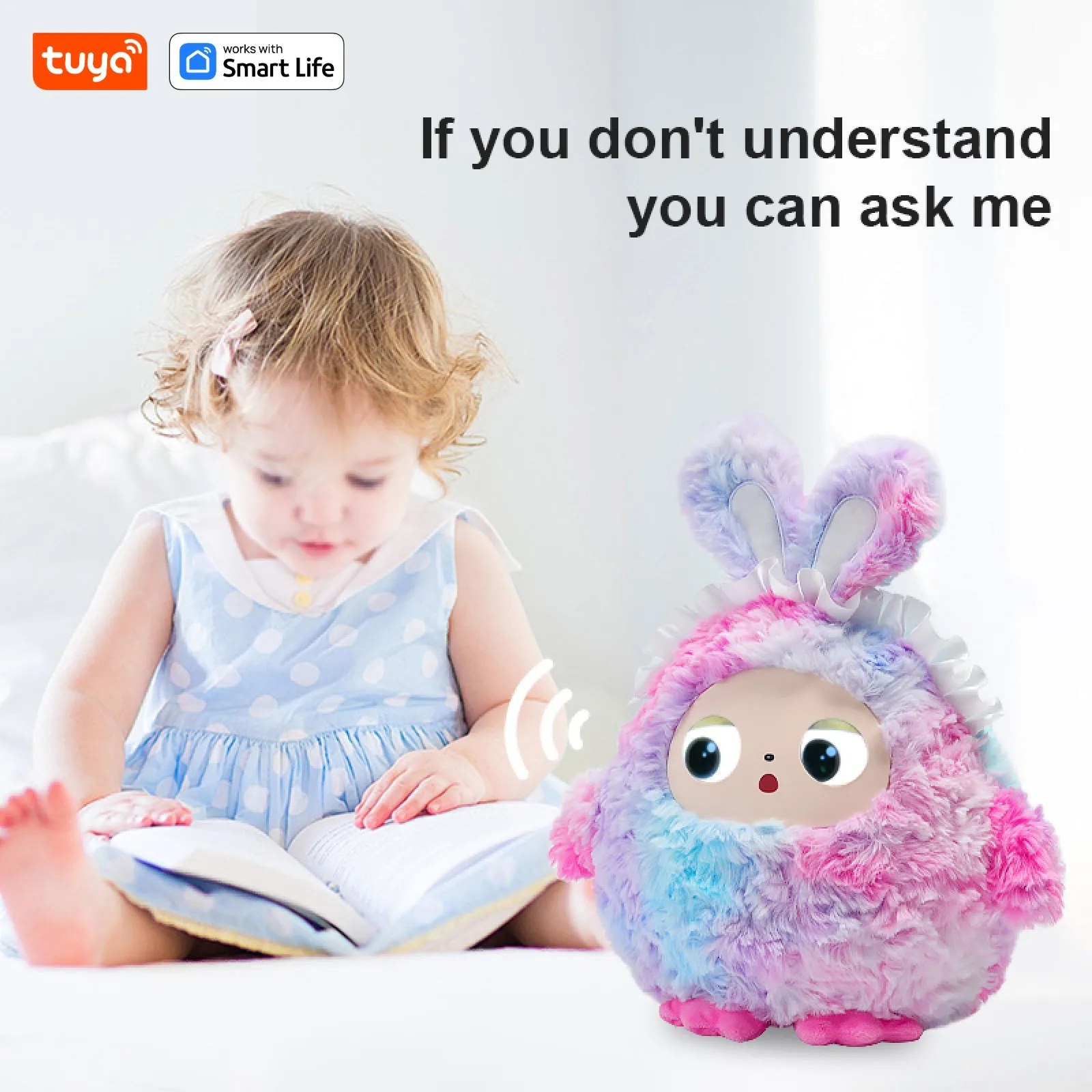 Tuya AI Plush Robot – Smart Voice, LED Eyes & Video Playback – image 12