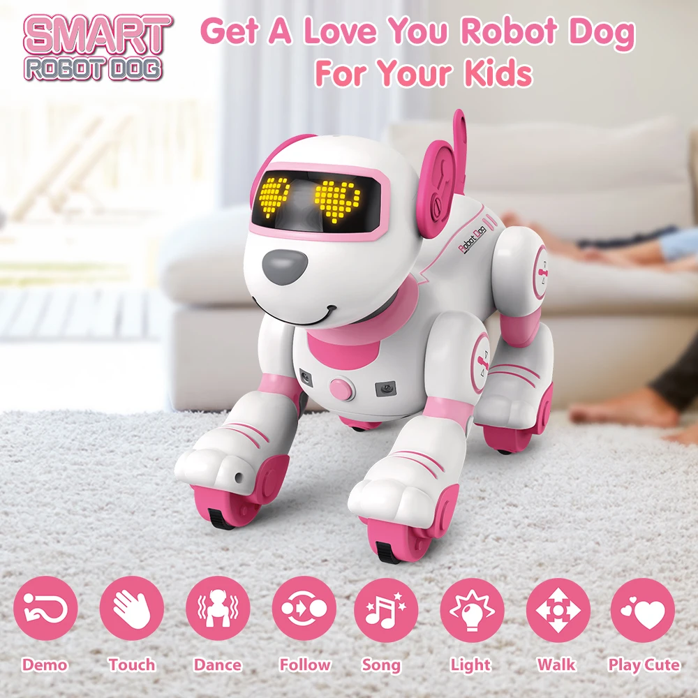 VATOS Interactive Robot Puppy – Chin Touch, Infrared Follow, 17 Functions, Programmable – image 6