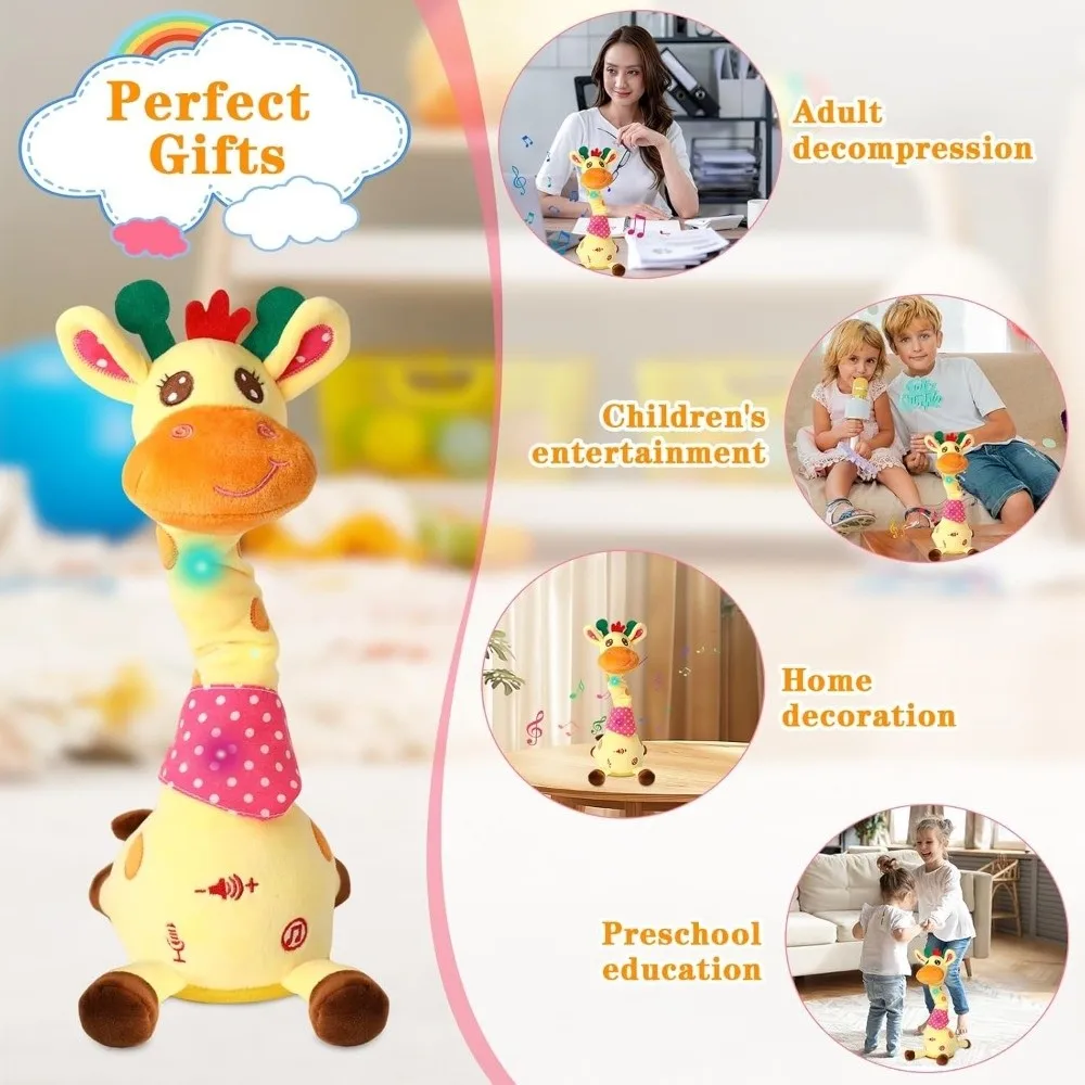 Talking Giraffe Plush – Repeats Your Voice, Dances, 10 Songs – image 5