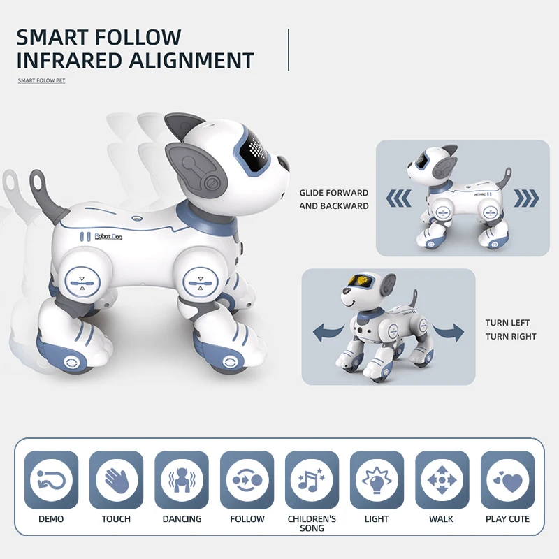 Kmoist Stunt Robot Dog – Infrared RC, Touch Response, 40min Runtime – image 3