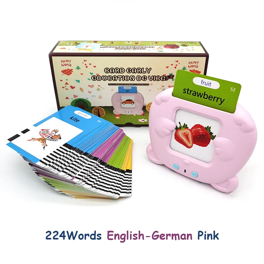 Cat Card Reader Learning Machine – 224 Sight Words, 112 Flash Cards – image 10