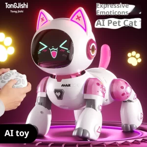 BG021 Dancing Robot Cat – Expressions, Remote Control, Lights & Sound