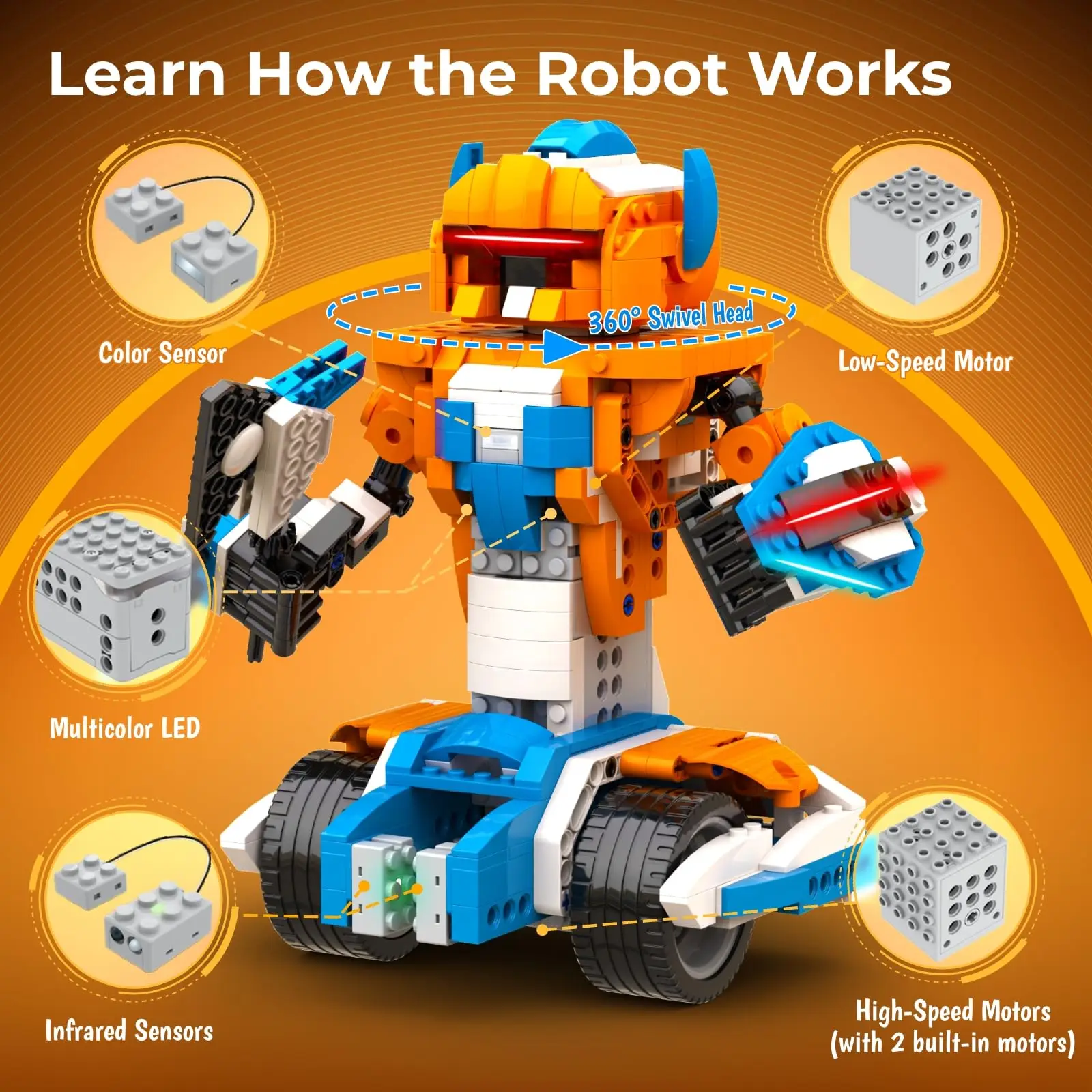 Apitor Robot X – 12-in-1 Coding Kit, 600+ Blocks with Sensors – image 4