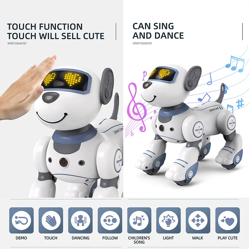 Kmoist Stunt Robot Dog – Infrared RC, Touch Response, 40min Runtime – image 4