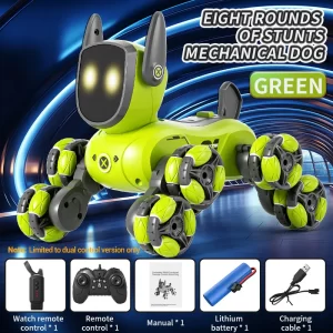 WLtoys Q200 Eight-Wheel Robot Dog – Gesture & Voice, Acrobatic