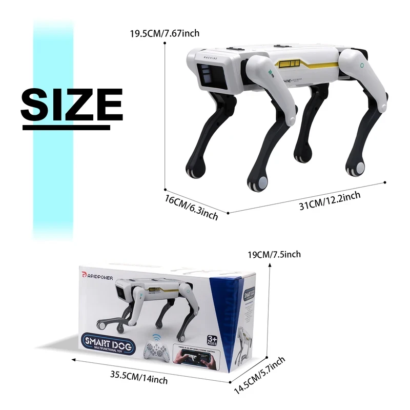 Mechanical Robot Dog with Turret – Programmable Moves, 50 m Remote Range – image 6