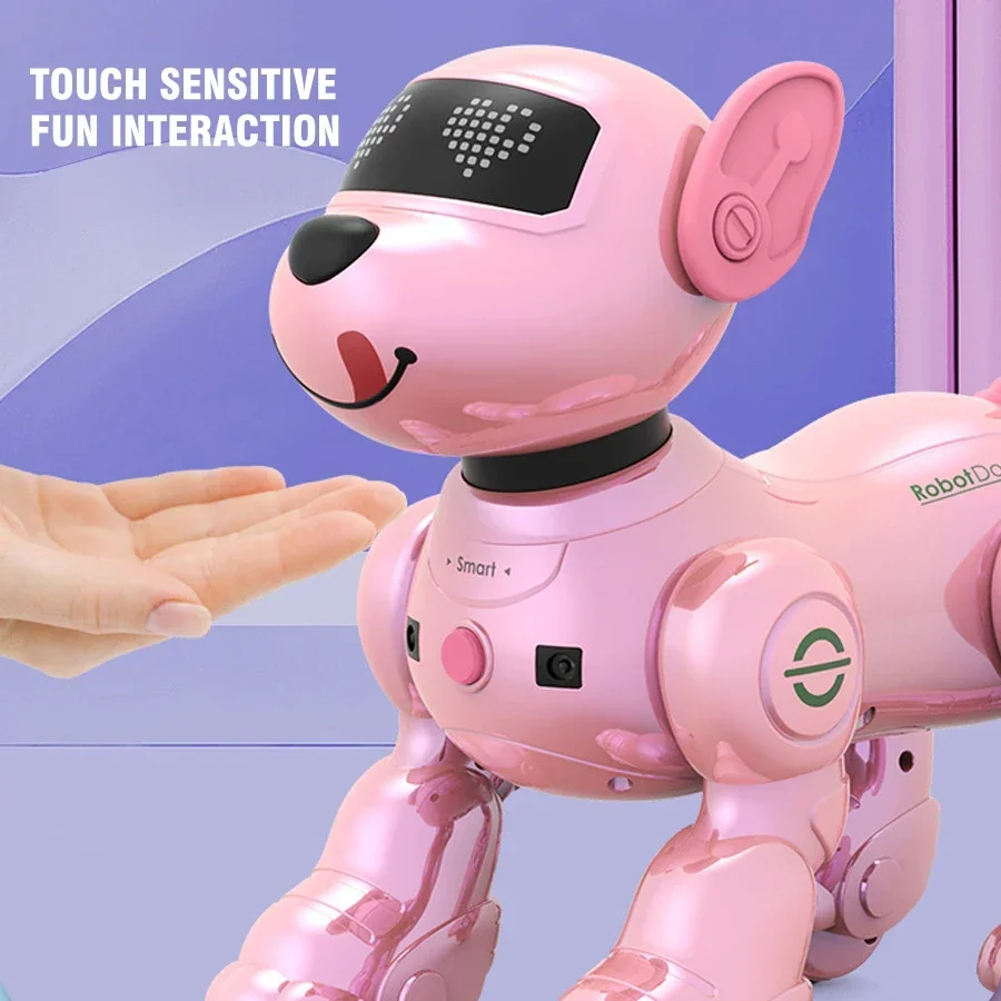 Kmoist Chrome Edition Stunt Robot Dog – UV-Plated Finish, Voice & Follow Mode – image 4
