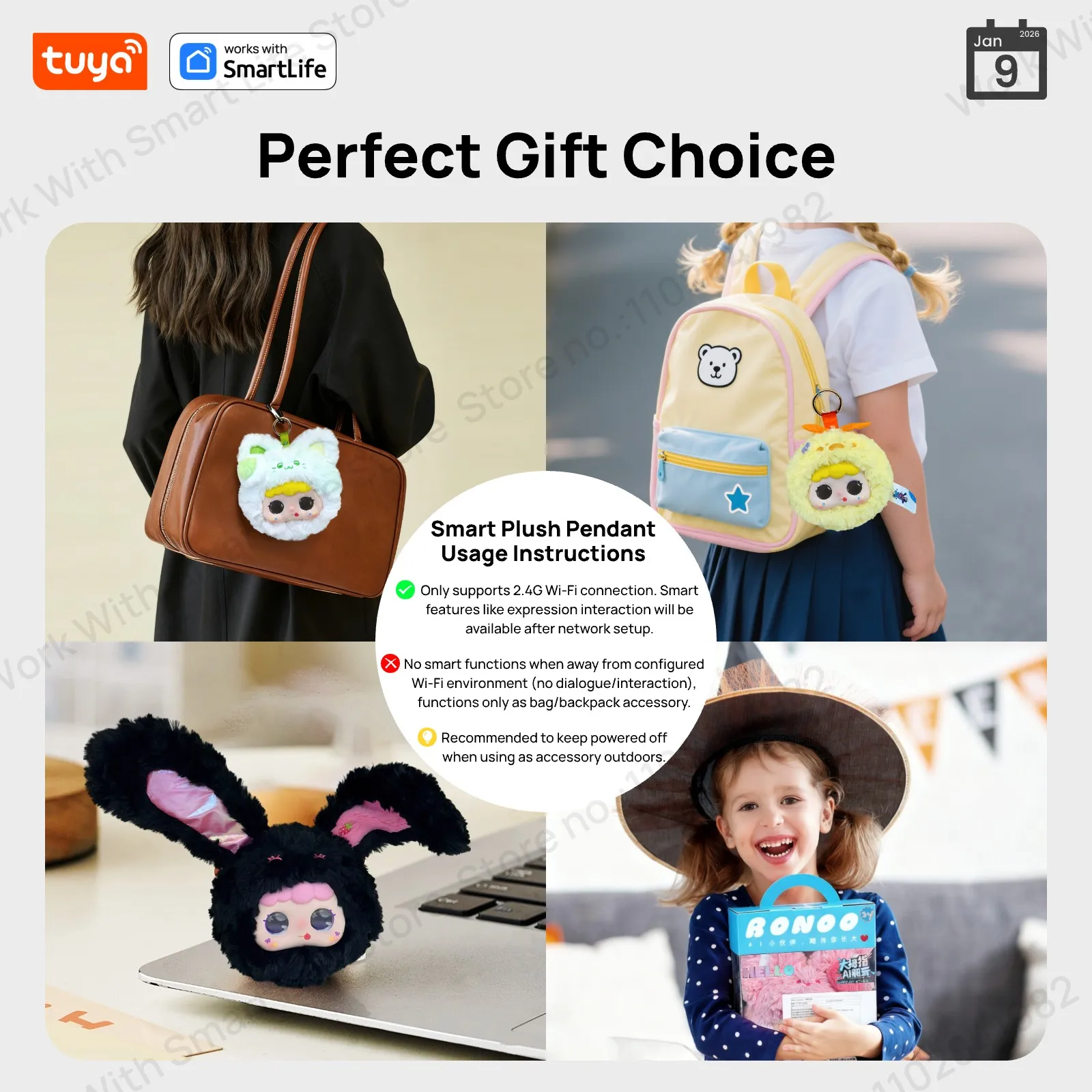 Tuya AI Plush Robot – LED Eyes, English Voice Control, No Camera – image 6