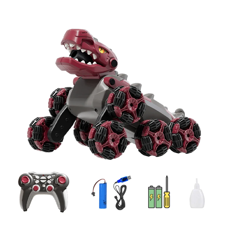 8-Wheel Stunt Robot Dog – Tail Mist Spray, Four Skill Modes, Remote Control – image 8