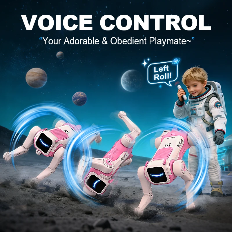 Voice-Command Robot Dog – 360° Stunts & Programmable Dance Modes – image 2