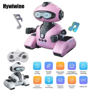 Hywiwine HY22 RC Robot – 30m Range, Music & Dance Modes
