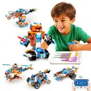 Apitor Robot X – 12-in-1 Coding Kit, 600+ Blocks with Sensors