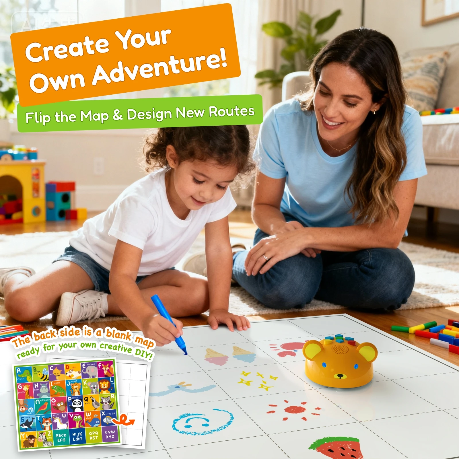 Apitor Coding Robot Bear – Screen-Free STEM Toy, Ages 3–6 – image 6